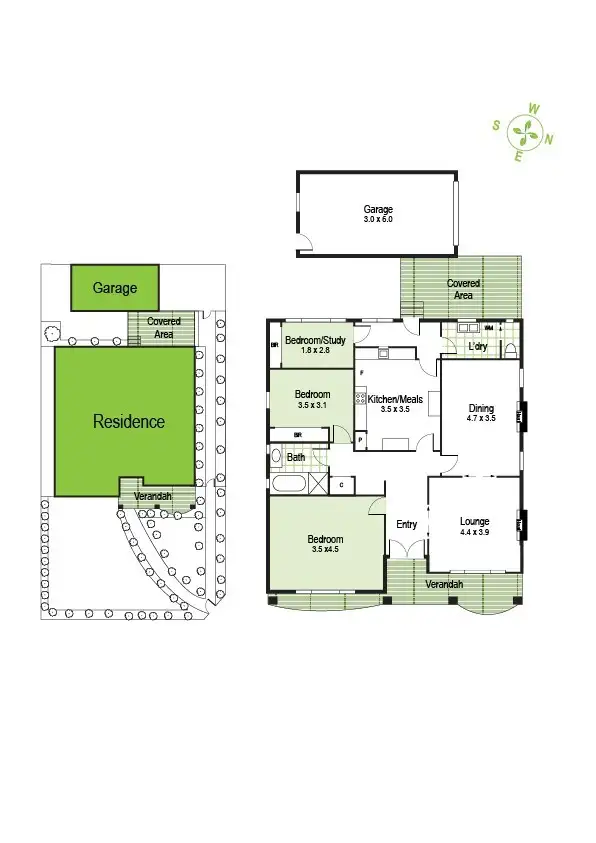 Floorplan of Homely house listing, 1/1526 Dandenong Road, Oakleigh VIC 3166