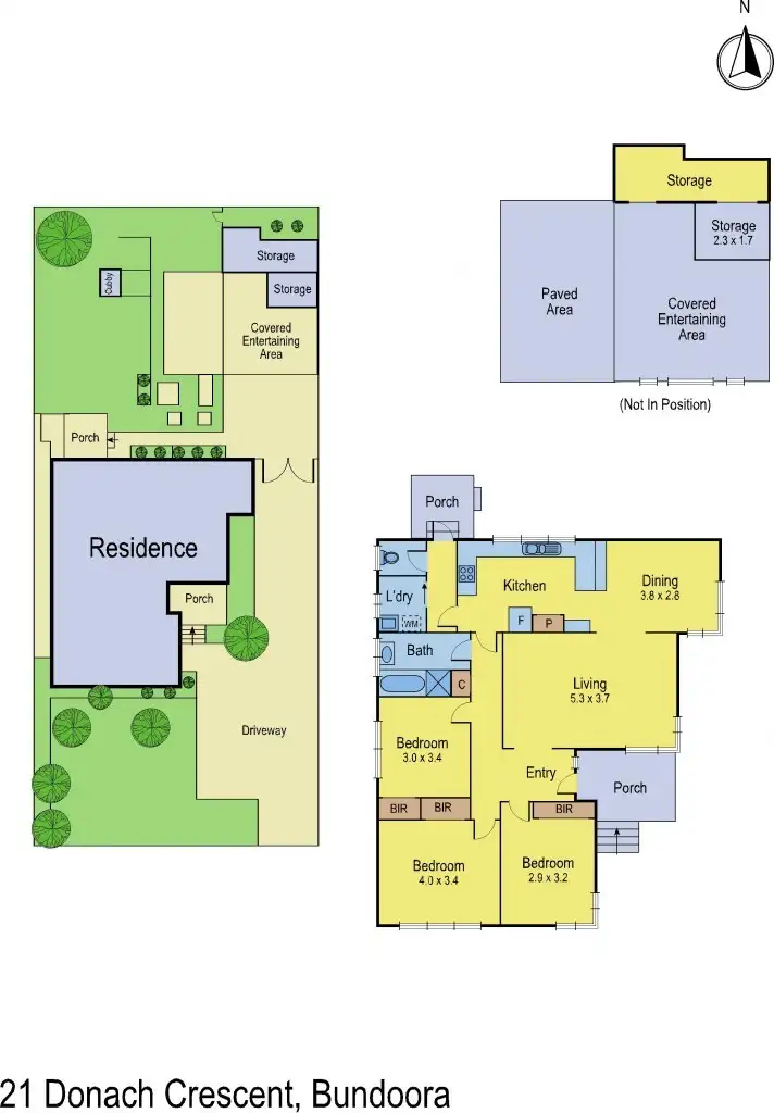 Floorplan of Homely house listing, 21 Donach Crescent, Bundoora VIC 3083