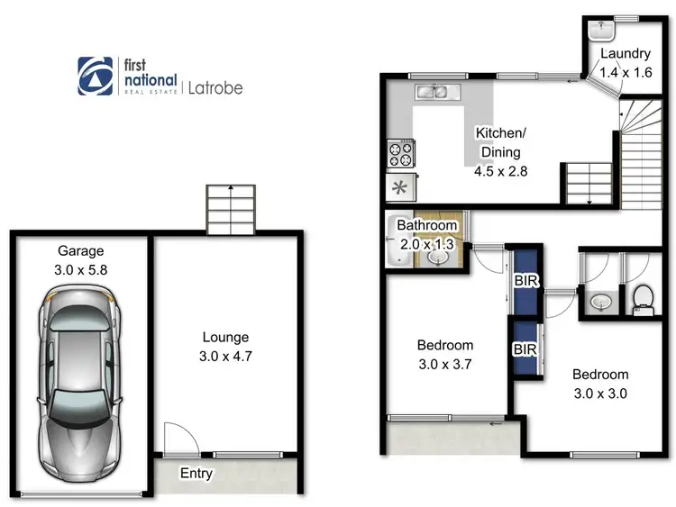 Floorplan of Homely unit listing, 7/15 Roseneath Street, Traralgon VIC 3844