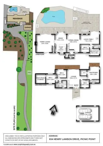 Floorplan of Homely house listing, 834 Henry Lawson Drive, Picnic Point NSW 2213