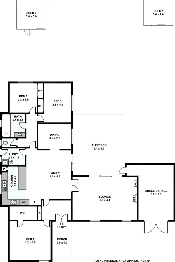 Floorplan of Homely house listing, 6 Hobley Way, Spearwood WA 6163