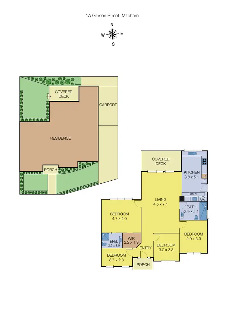 Floorplan of Homely house listing, 1A Gibson Street, Mitcham VIC 3132