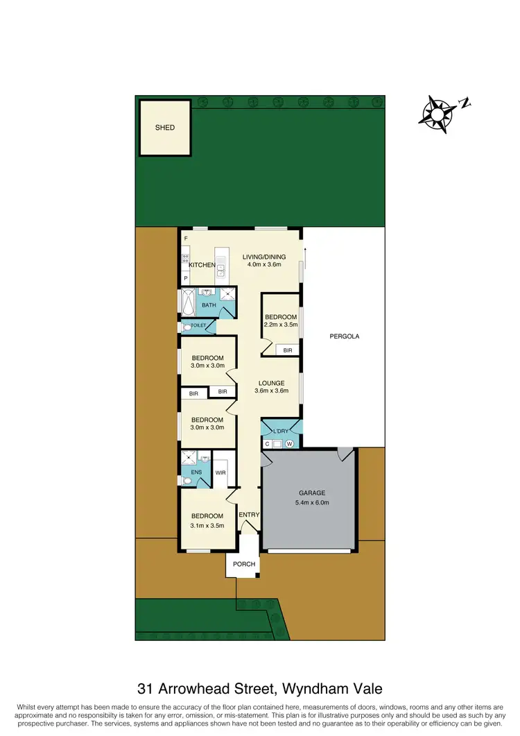 Floorplan of Homely house listing, 31 Arrowhead Street, Wyndham Vale VIC 3024