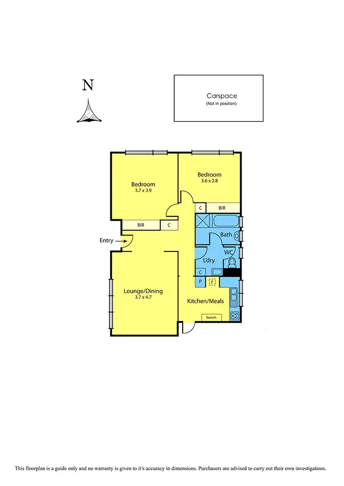 Floorplan of Homely apartment listing, 5/57-59 Lansdowne Road, St Kilda East VIC 3183