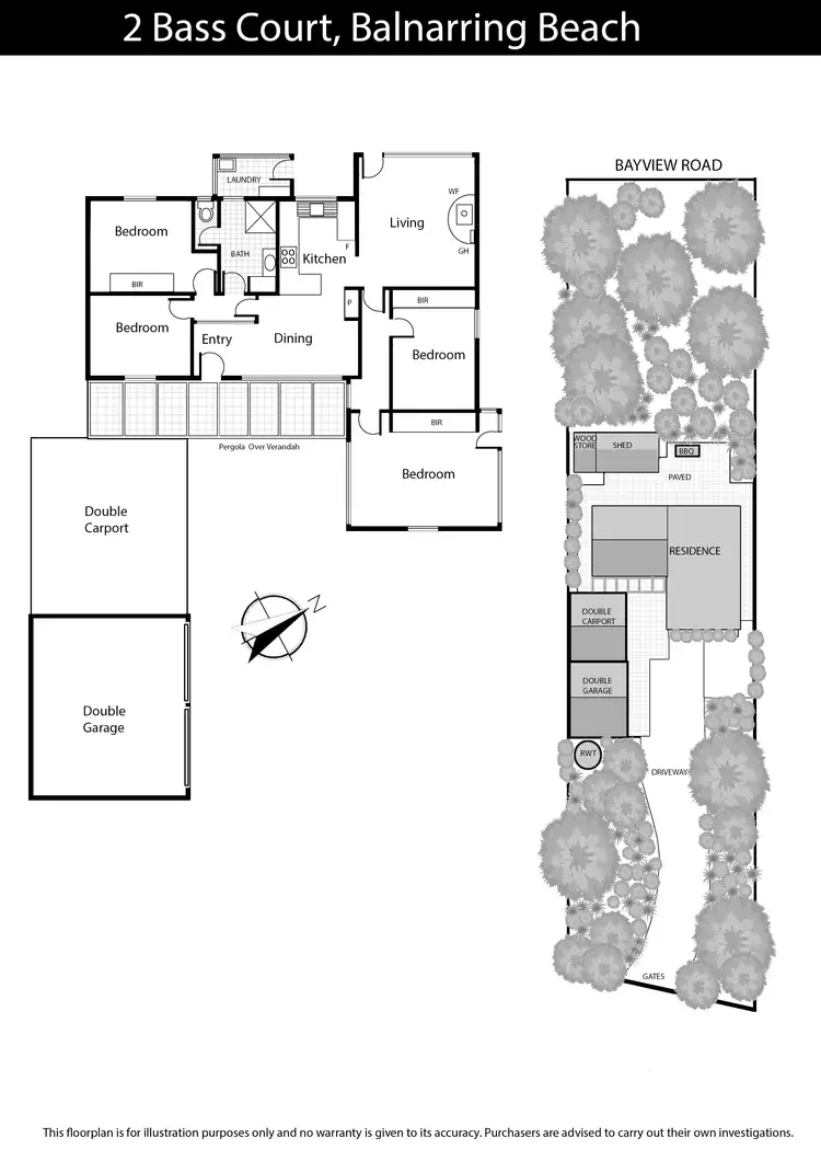 Floorplan of Homely house listing, 2 Bass Court, Balnarring Beach VIC 3926