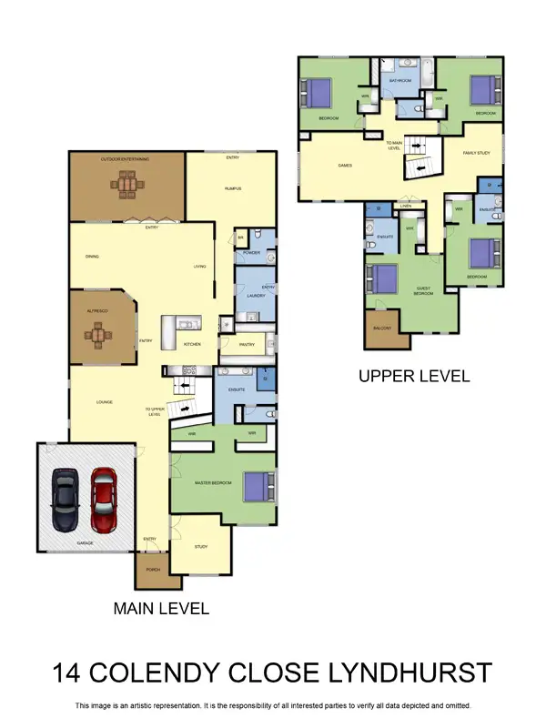 Floorplan of Homely house listing, 14 Colendy Close, Lyndhurst VIC 3975