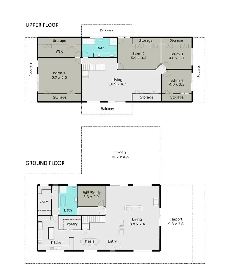 Floorplan of Homely house listing, 195 Lacys Road, Cambrian Hill VIC 3352