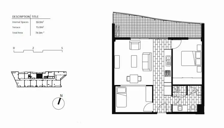 Floorplan of Homely apartment listing, 1412/8 Marmion Place, Docklands VIC 3008