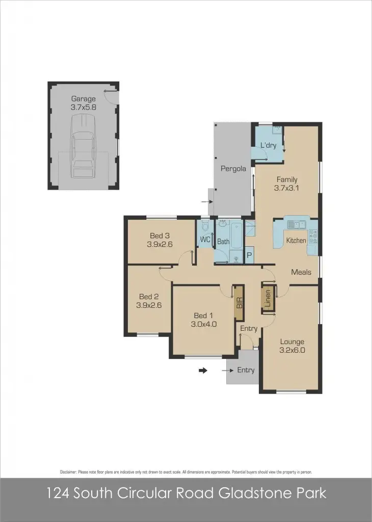 Floorplan of Homely house listing, 124 South Circular Road, Gladstone Park VIC 3043