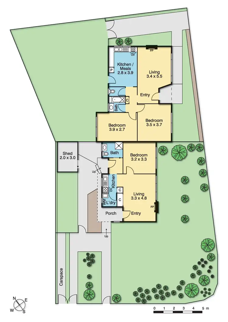 Floorplan of Homely house listing, 1 Normanby Court, Heidelberg West VIC 3081