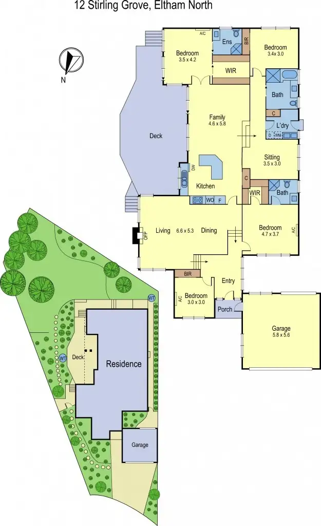 Floorplan of Homely house listing, 12 Stirling Court, Eltham North VIC 3095