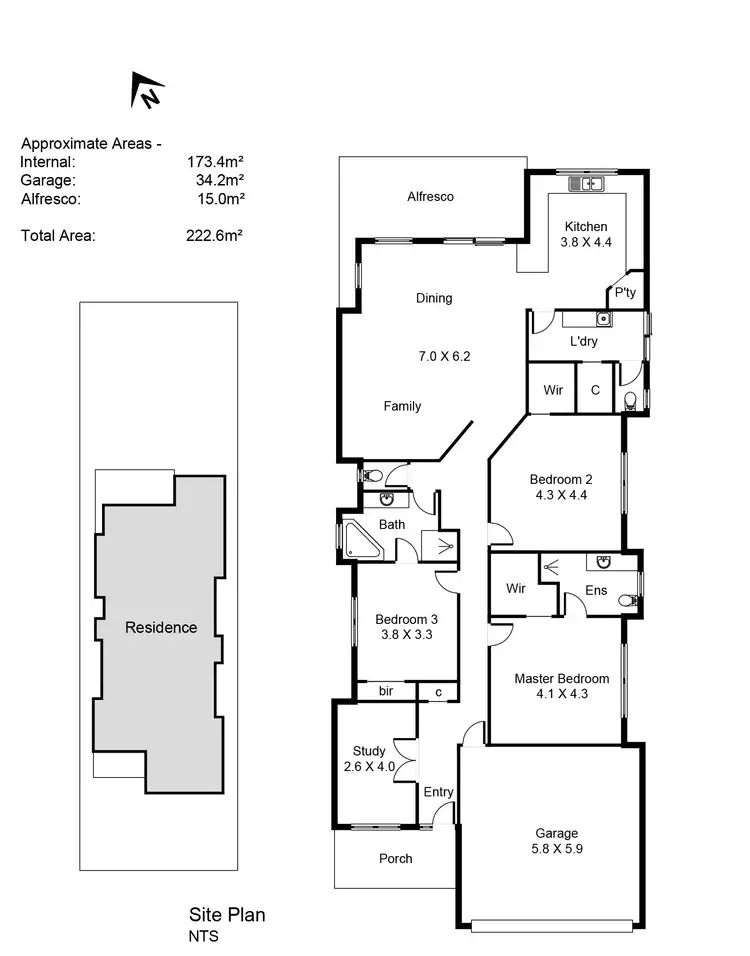 Floorplan of Homely house listing, 3 Featherstone Place, Willagee WA 6156