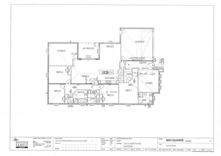 Floorplan of Homely house listing, 18 Josie Place, Rosebud VIC 3939