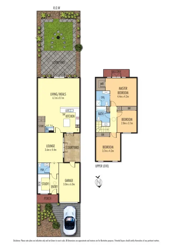 Floorplan of Homely townhouse listing, 2/68 Liddiard Street, Hawthorn VIC 3122