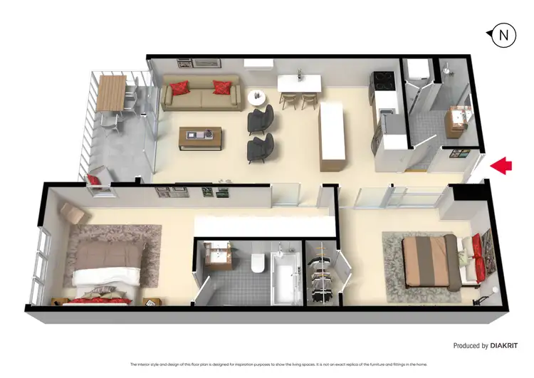 Floorplan of Homely apartment listing, 14/4 Victoria Street, Prahran VIC 3181