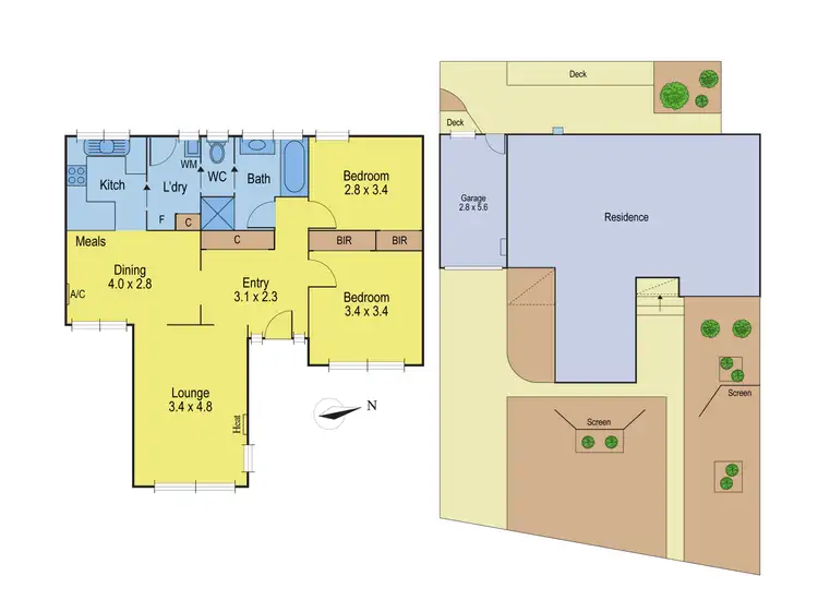 Floorplan of Homely unit listing, 2/5 Mt Pleasant Road, Belmont VIC 3216