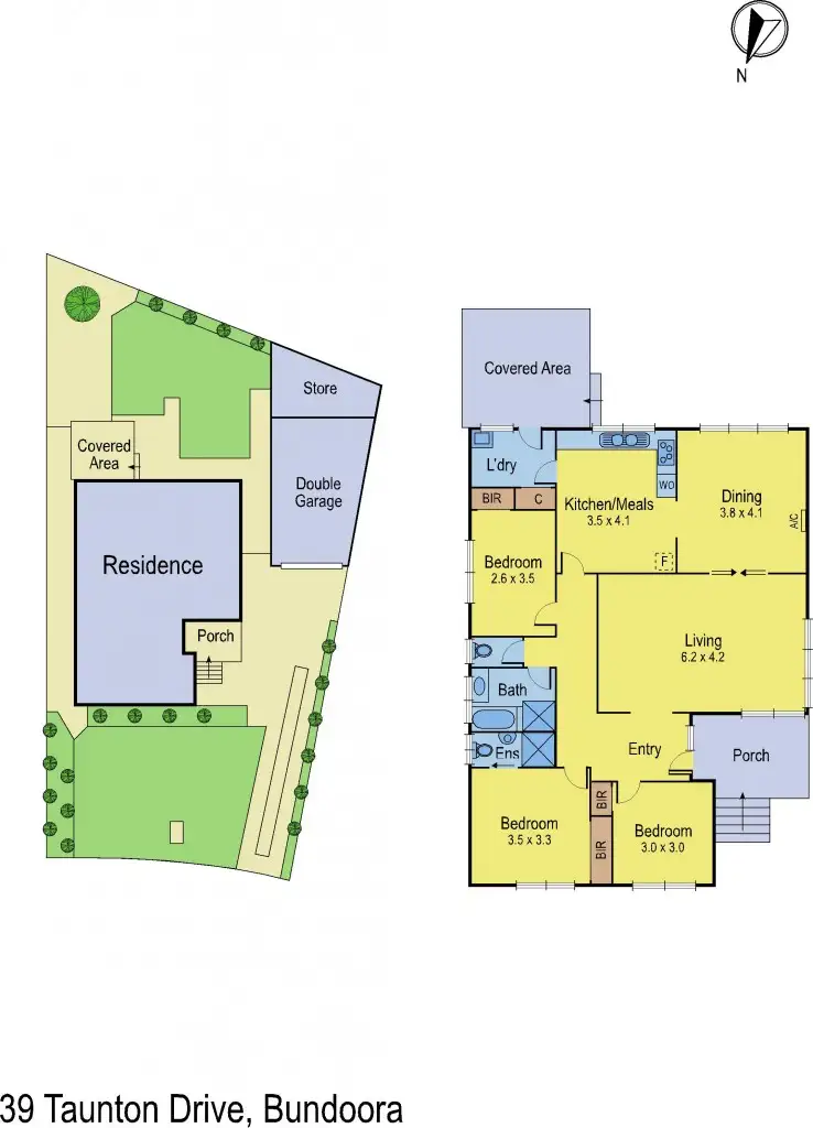 Floorplan of Homely house listing, 39 Taunton Drive, Bundoora VIC 3083