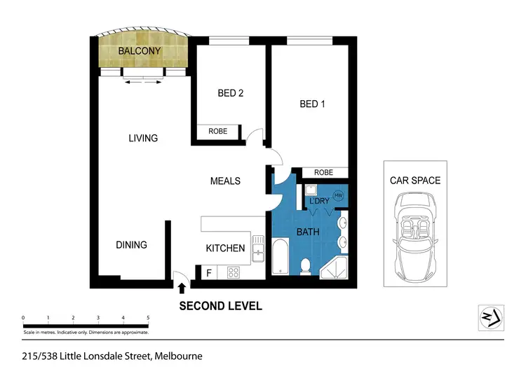 Floorplan of Homely apartment listing, 215/538 Little Lonsdale Street, Melbourne VIC 3000