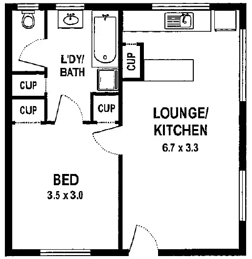 Floorplan of Homely unit listing, 1/29 Illawarra Street, Williamstown VIC 3016