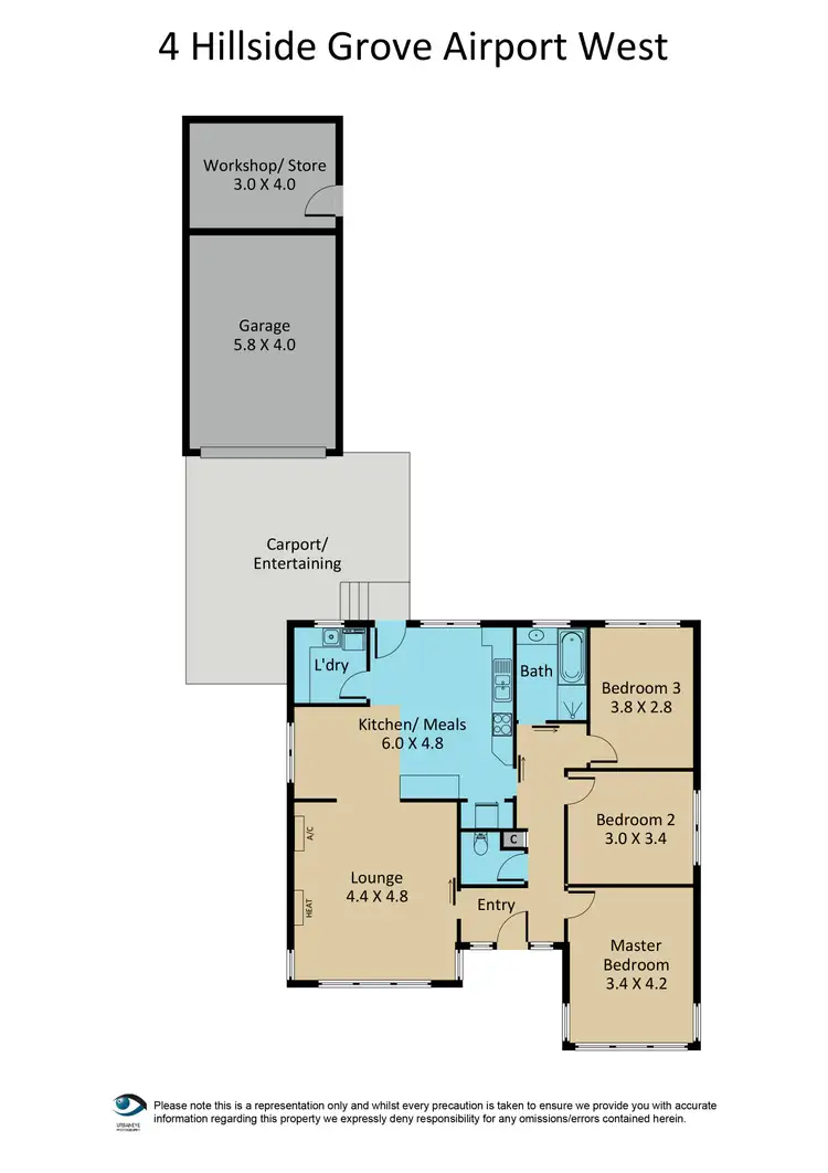 Floorplan of Homely house listing, 4 Hillside Grove, Airport West VIC 3042