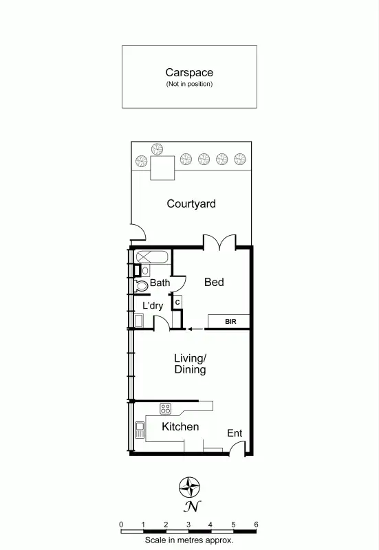 Floorplan of Homely apartment listing, 1/263 Dandenong Road, Prahran VIC 3181