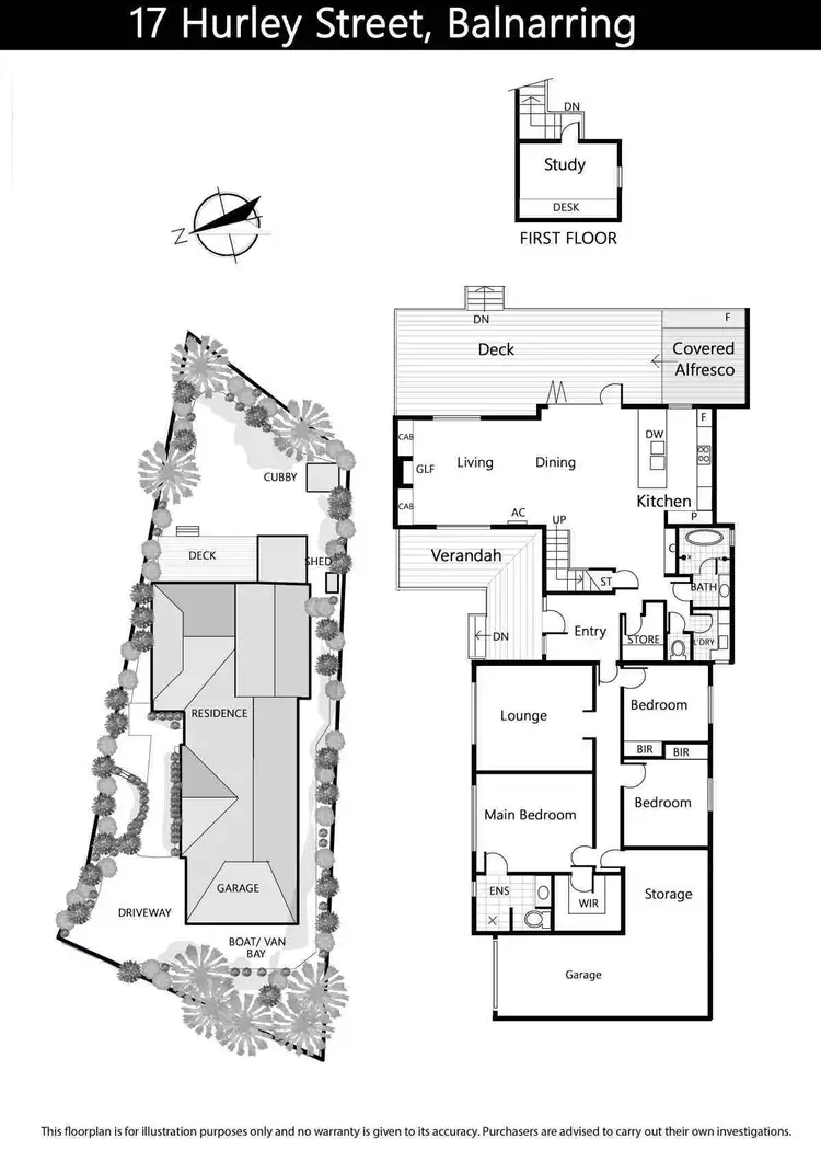 Floorplan of Homely house listing, 17 Hurley Street, Balnarring VIC 3926