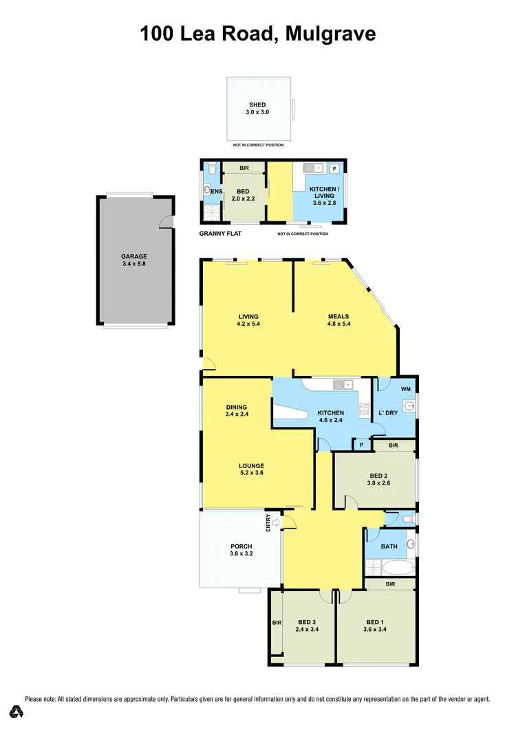 Floorplan of Homely house listing, 100 Lea Road, Mulgrave VIC 3170