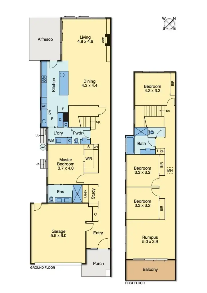 Floorplan of Homely townhouse listing, 1/6 Iluka Place, Mornington VIC 3931