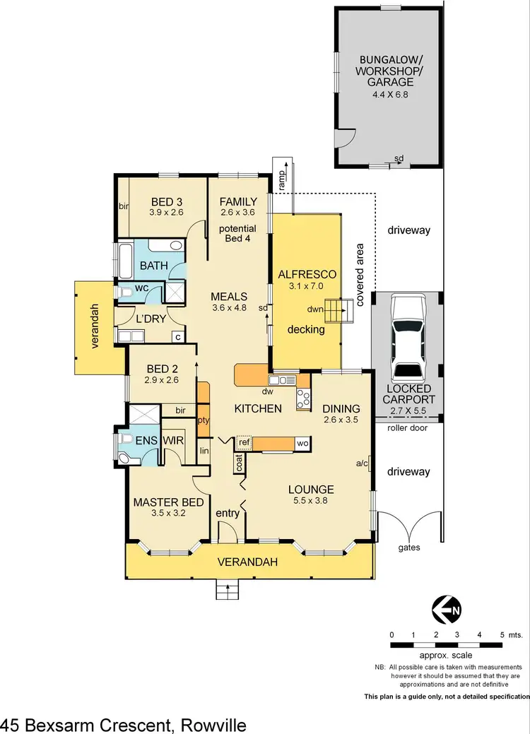 Floorplan of Homely house listing, 45 Bexsarm Crescent, Rowville VIC 3178