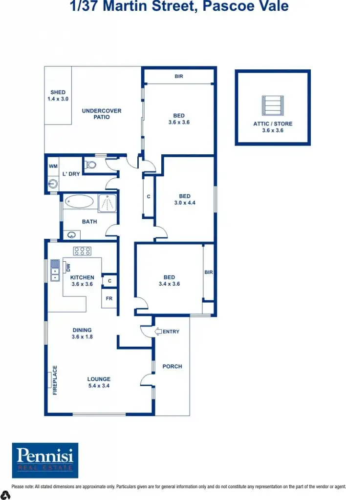 Floorplan of Homely house listing, 1/37 Martin Street, Pascoe Vale VIC 3044