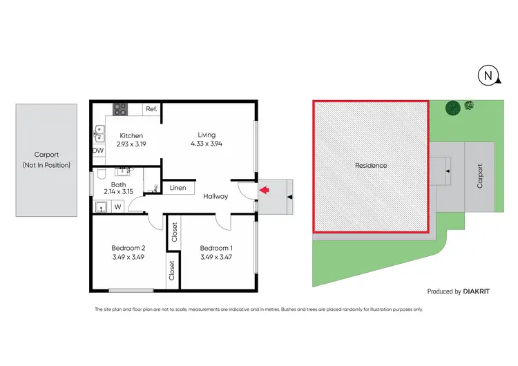 Floorplan of Homely unit listing, 2/3 Aranda Place, Epping VIC 3076
