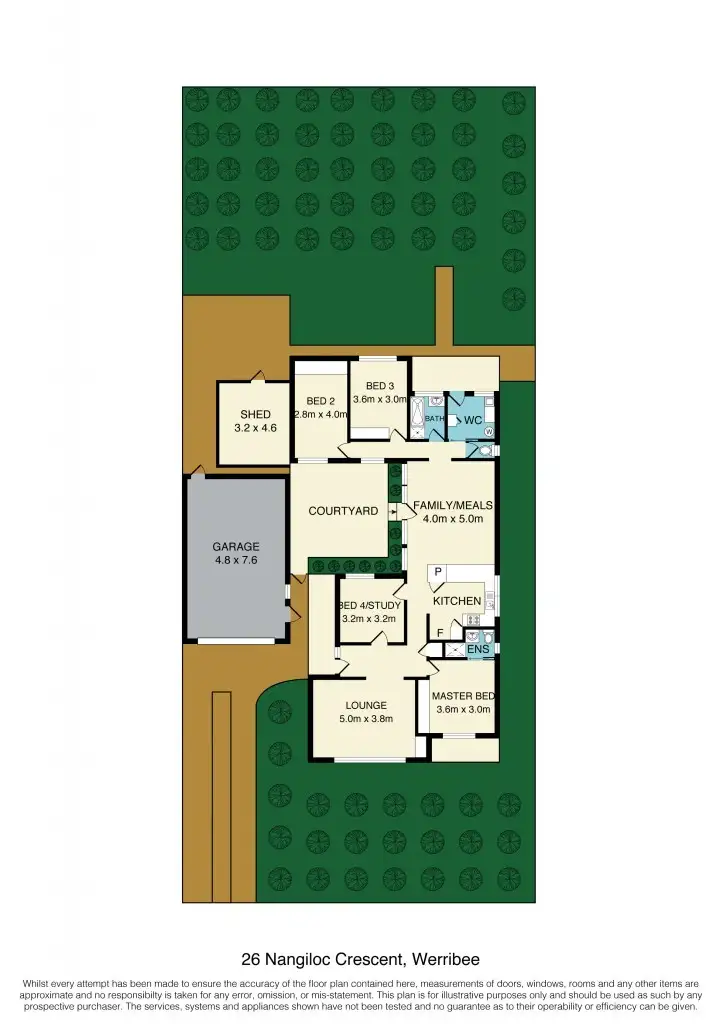 Floorplan of Homely house listing, 26 Nangiloc Crescent, Werribee VIC 3030
