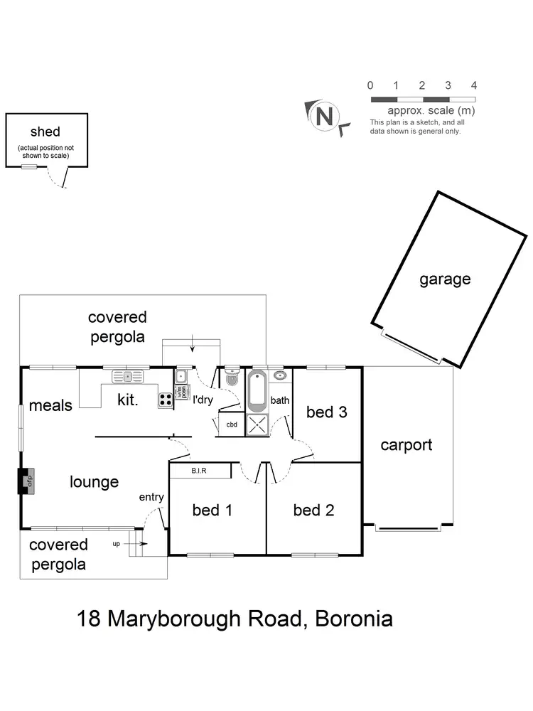 Floorplan of Homely house listing, 18 Maryborough Road, Boronia VIC 3155