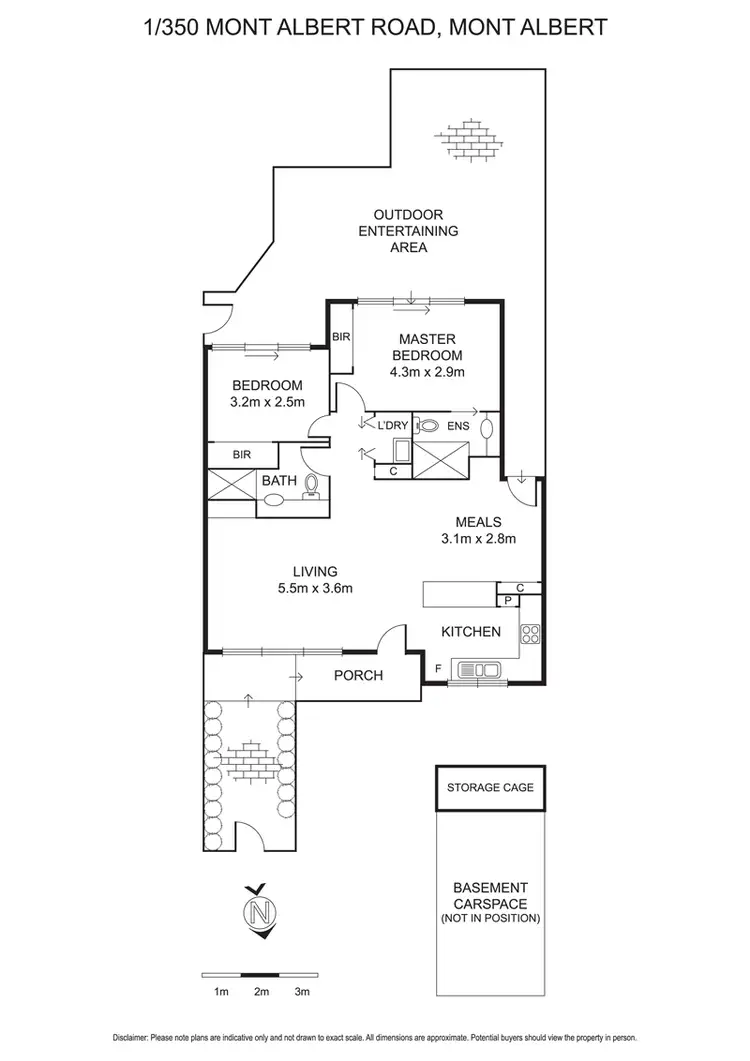 Floorplan of Homely apartment listing, 1/350 Mont Albert Road, Mont Albert VIC 3127