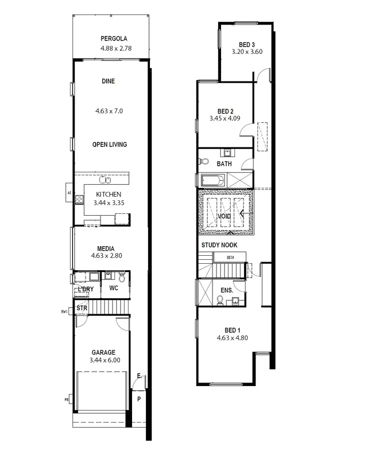 Floorplan of Homely house listing, 8B Carter Street, Magill SA 5072