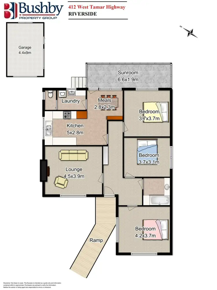 Floorplan of Homely house listing, 412 West Tamar Road, Riverside TAS 7250