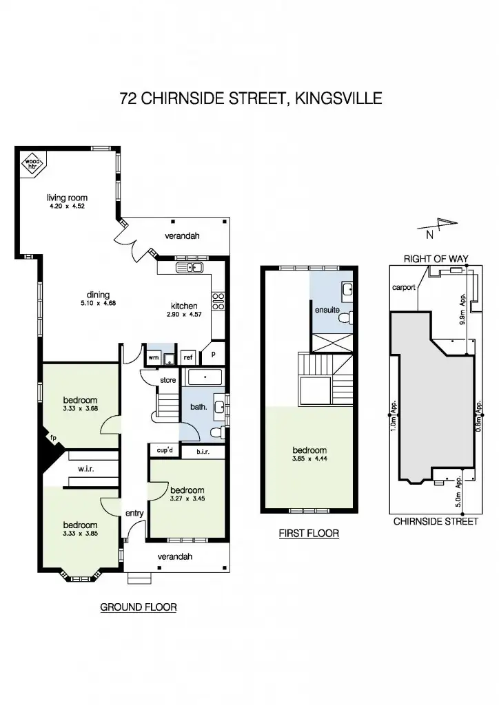 Floorplan of Homely house listing, 72 Chirnside Street, Kingsville VIC 3012