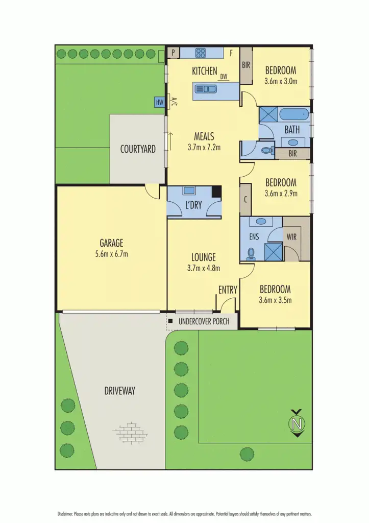 Floorplan of Homely townhouse listing, 1/78 East Road, Seaford VIC 3198