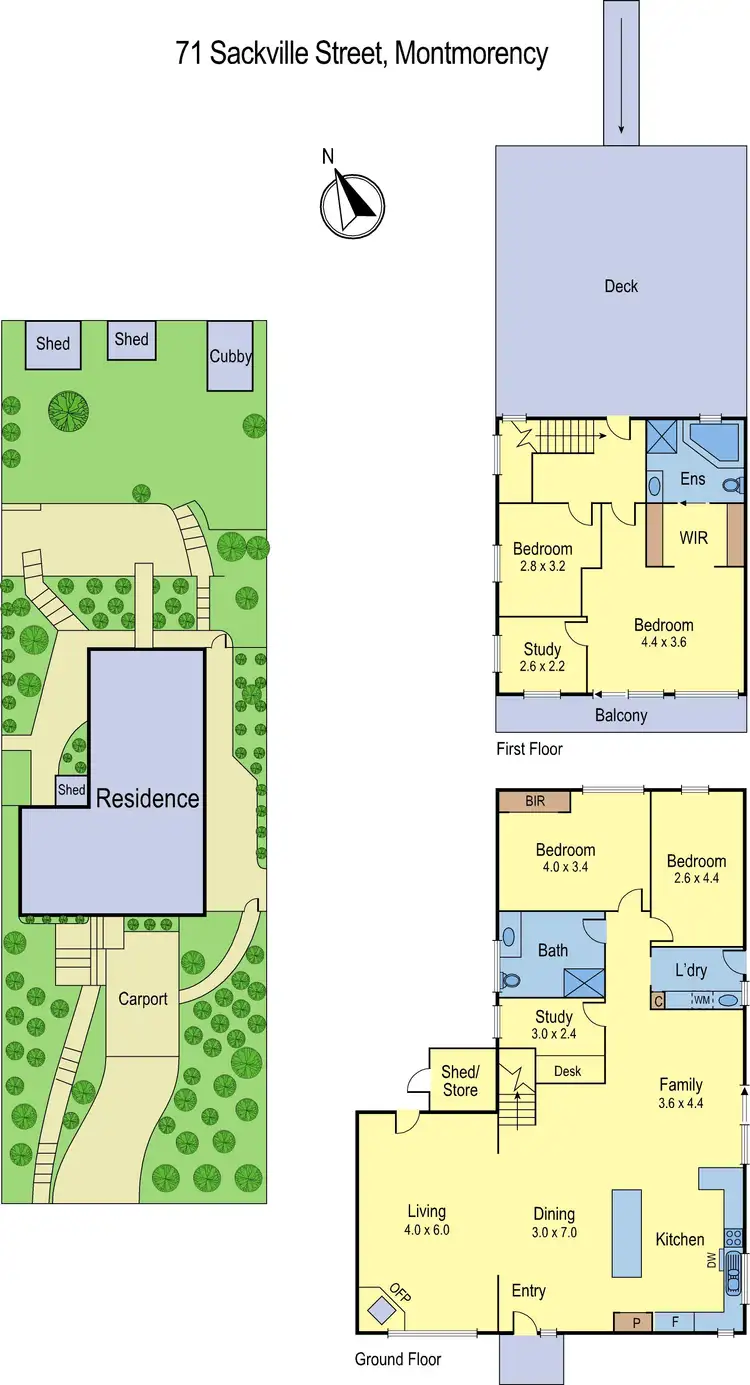 Floorplan of Homely house listing, 71 Sackville Street, Montmorency VIC 3094