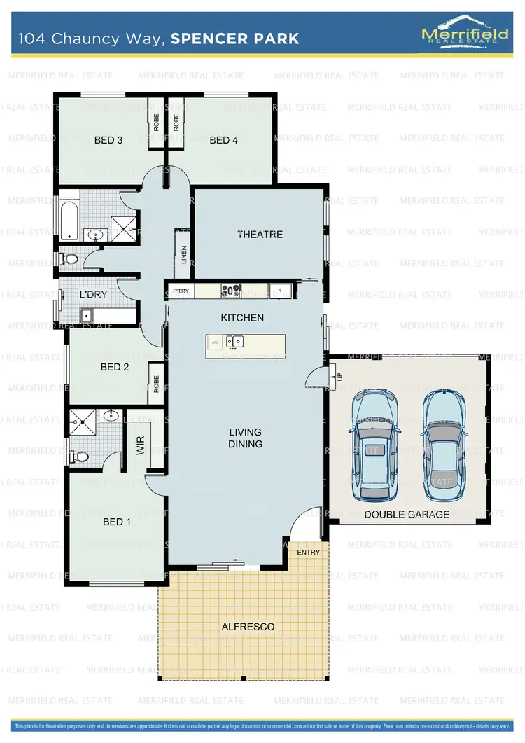Floorplan of Homely house listing, 104 Chauncy Way, Spencer Park WA 6330