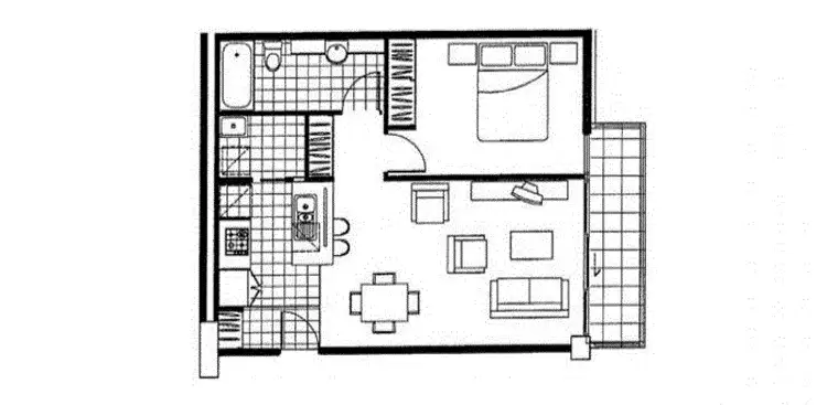 Floorplan of Homely apartment listing, 109/21 St Mangos Lane, Docklands VIC 3008