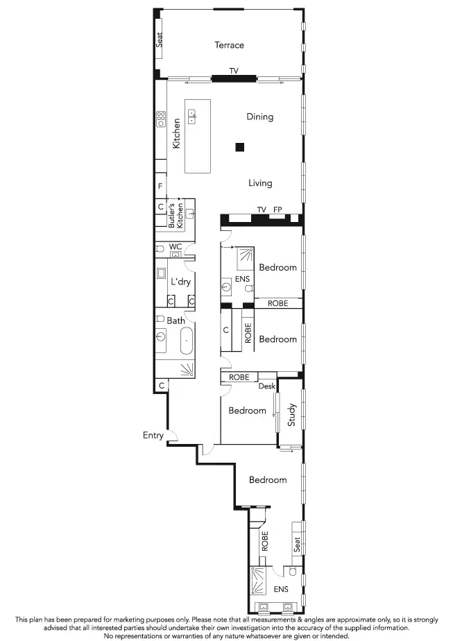 Floorplan of Homely apartment listing, 4/164 Ingles Street, Port Melbourne VIC 3207