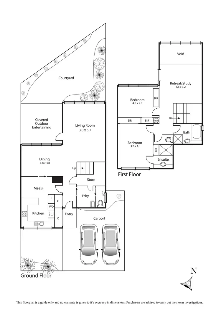 Floorplan of Homely townhouse listing, 10/78 Beach Road, Mentone VIC 3194