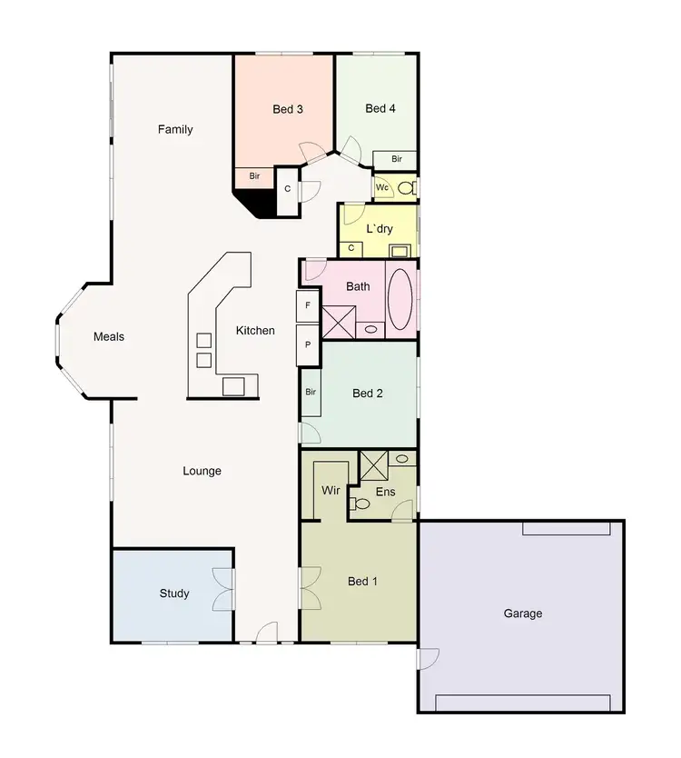 Floorplan of Homely house listing, 1 Yootha Court, Miners Rest VIC 3352