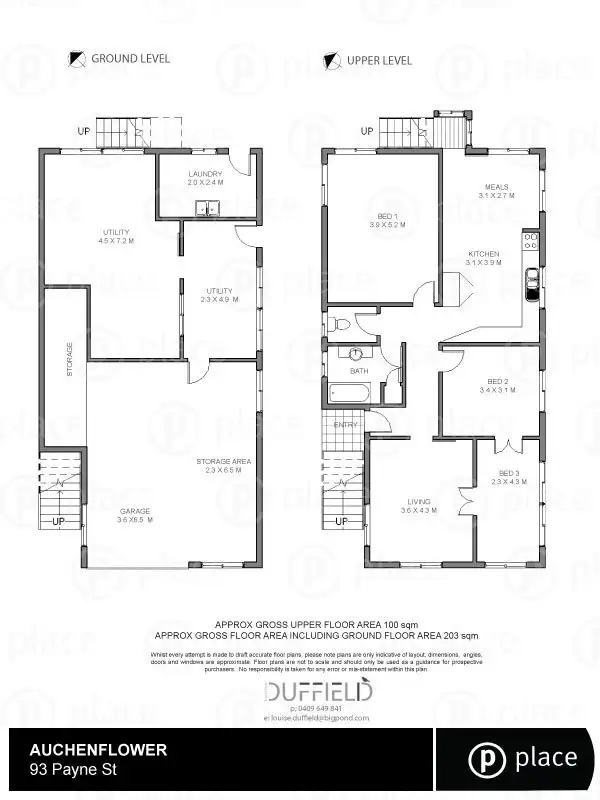 Floorplan of Homely house listing, 93 Payne Street, Auchenflower QLD 4066