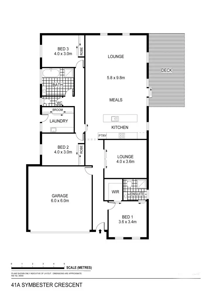 Floorplan of Homely house listing, 41A Symbester Crescent, Eaglehawk VIC 3556
