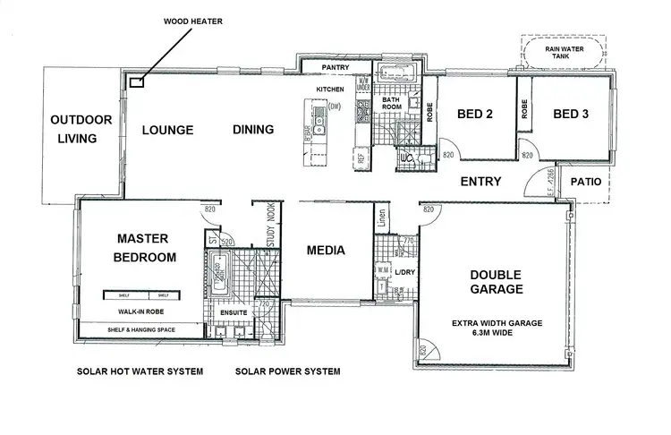 Floorplan of Homely house listing, 10 Blue Wren Place, Goonellabah NSW 2480