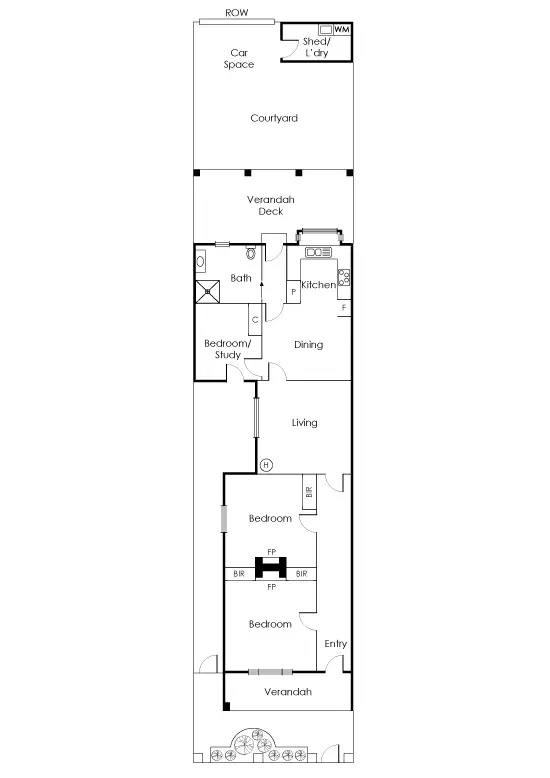 Floorplan of Homely house listing, 31 Westbank Tce, Richmond VIC 3121