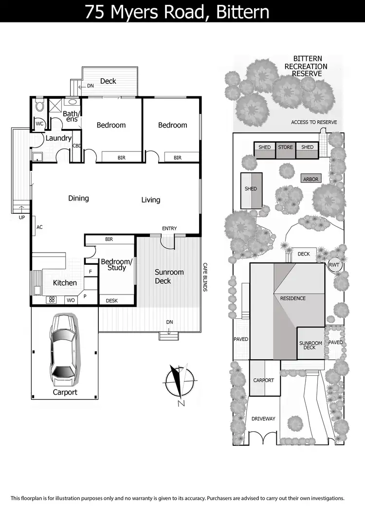 Floorplan of Homely house listing, 75 Myers Road, Bittern VIC 3918