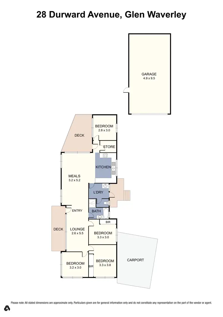 Floorplan of Homely house listing, 28 Durward Avenue, Glen Waverley VIC 3150